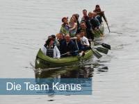 Team Kanus auf der Aller bei Celle